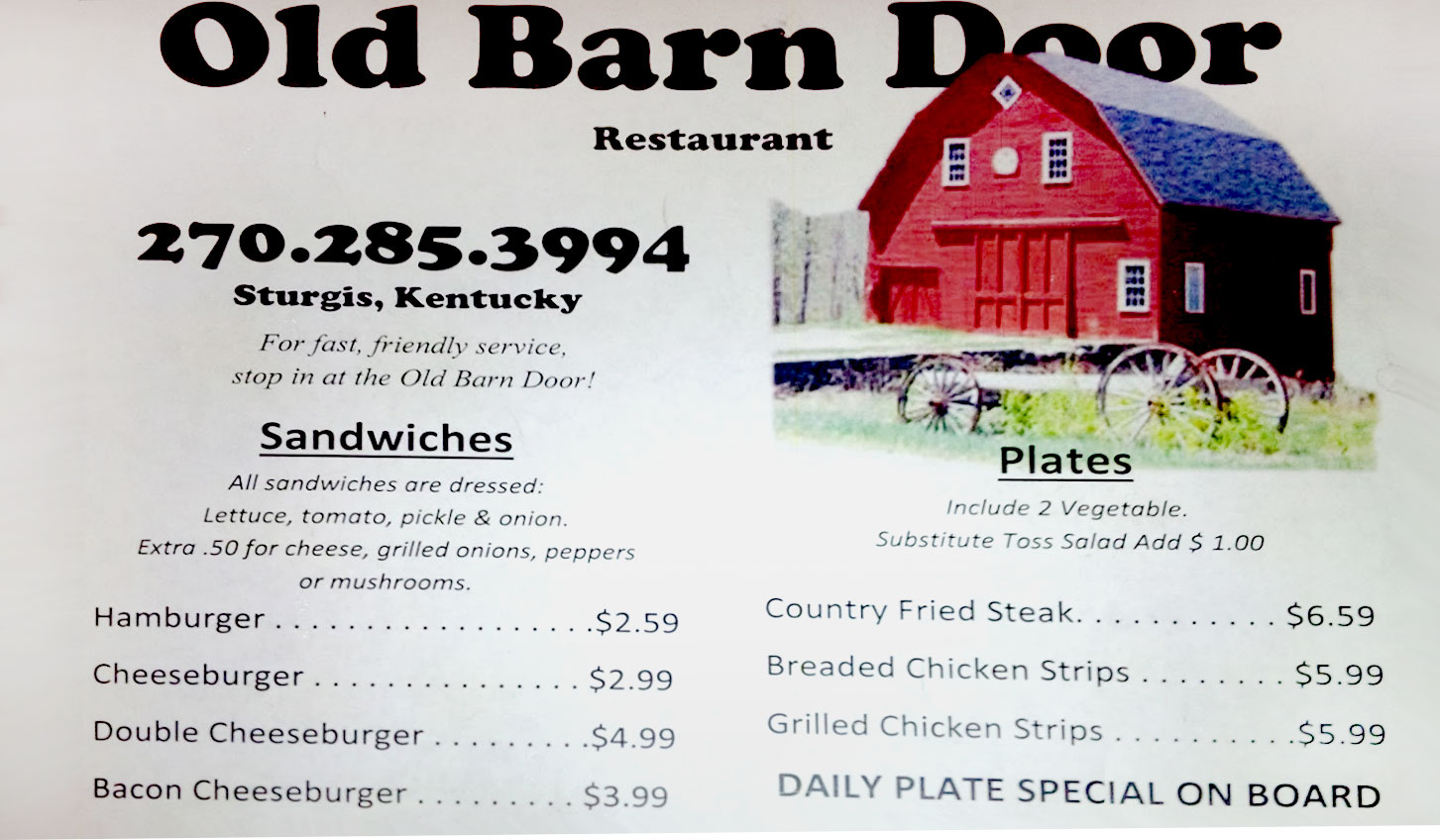 Old Barn Door Restaurant