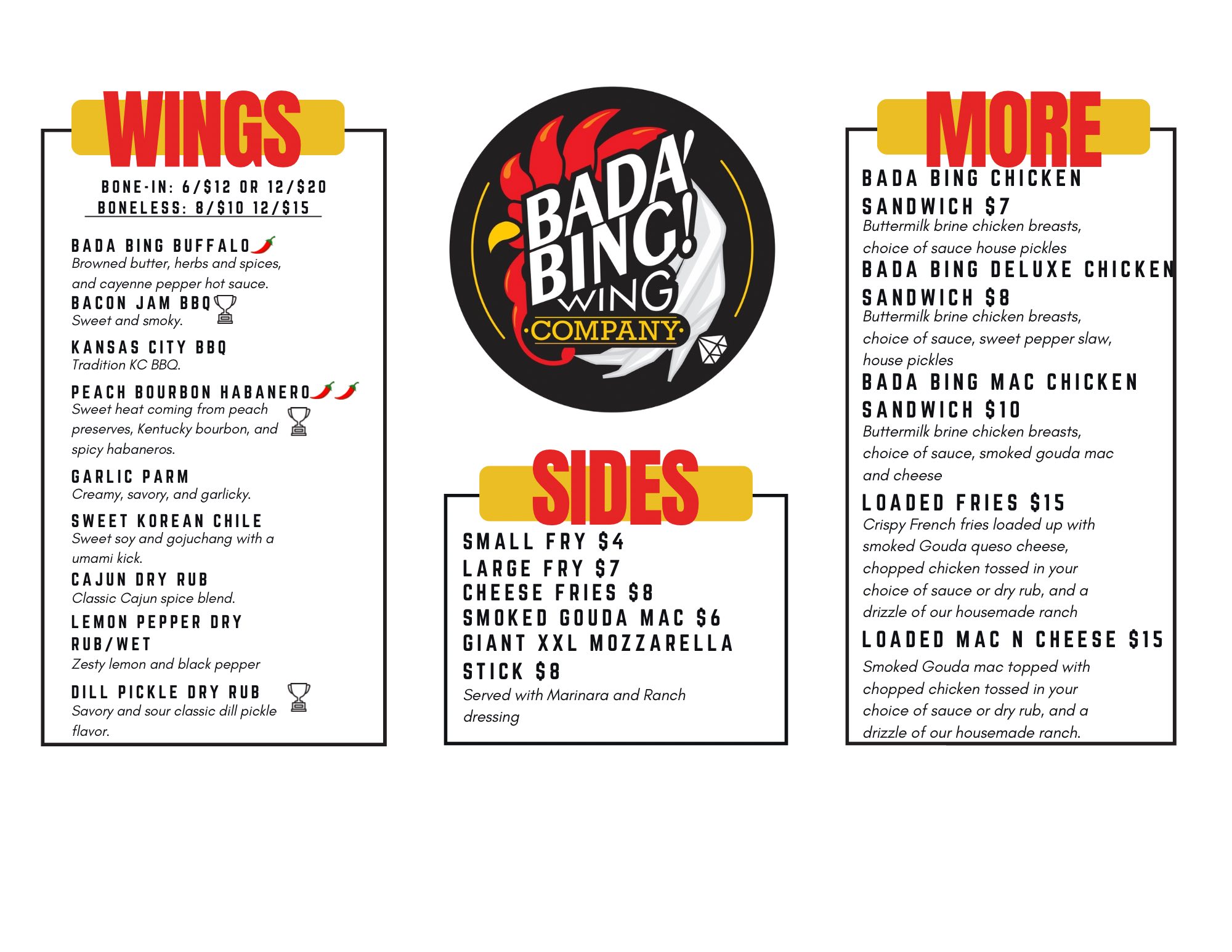 General Menu
