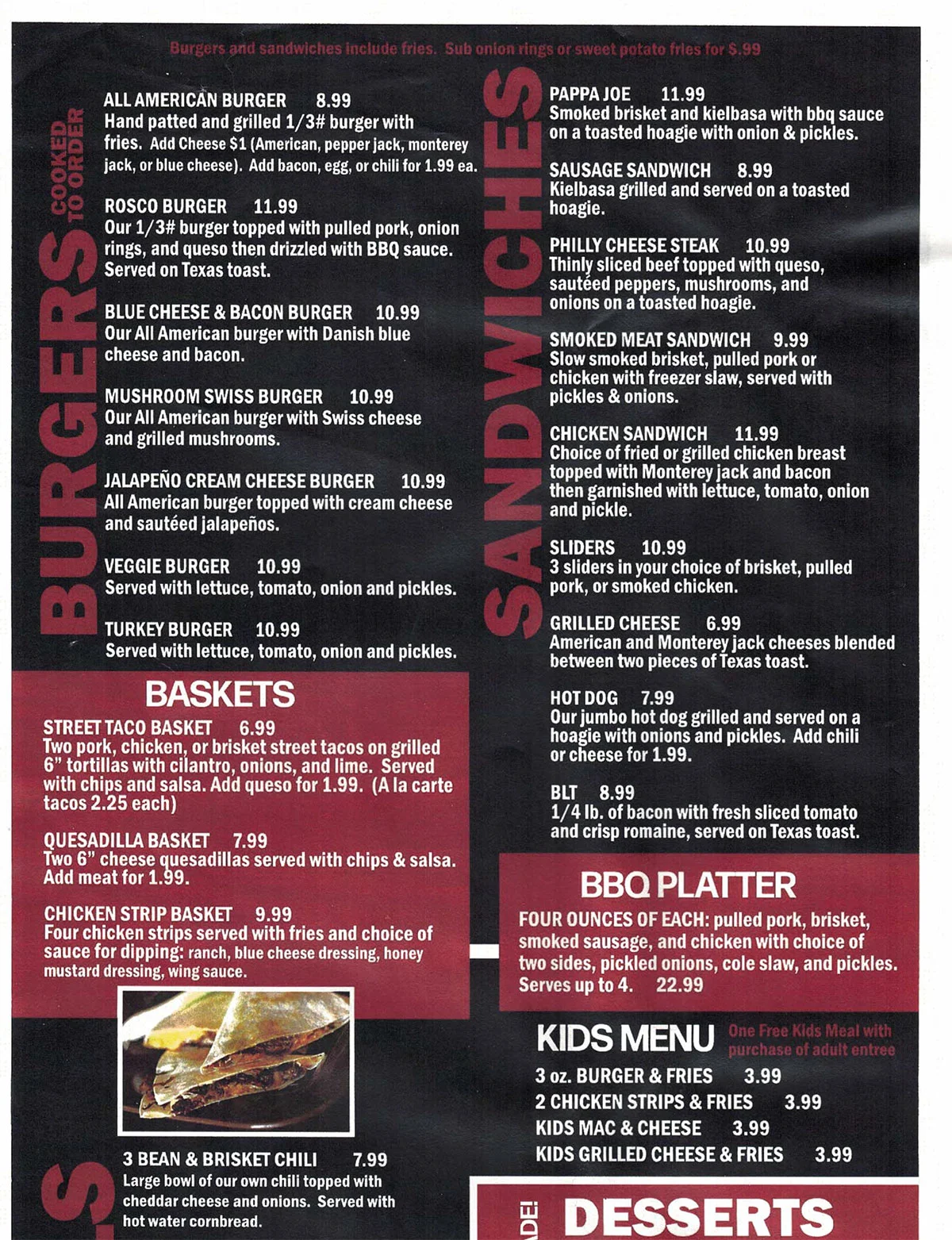 Boars Nest Boars Nest General Menu - Bars Menu in Rogers, AR