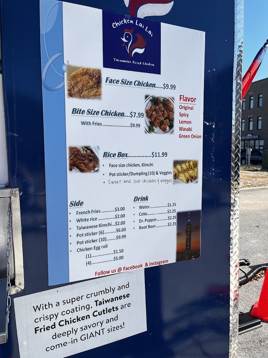 Chicken Lai Lai Chicken Lai Lai General Menu - Chicken Menu in Bella Vista, AR