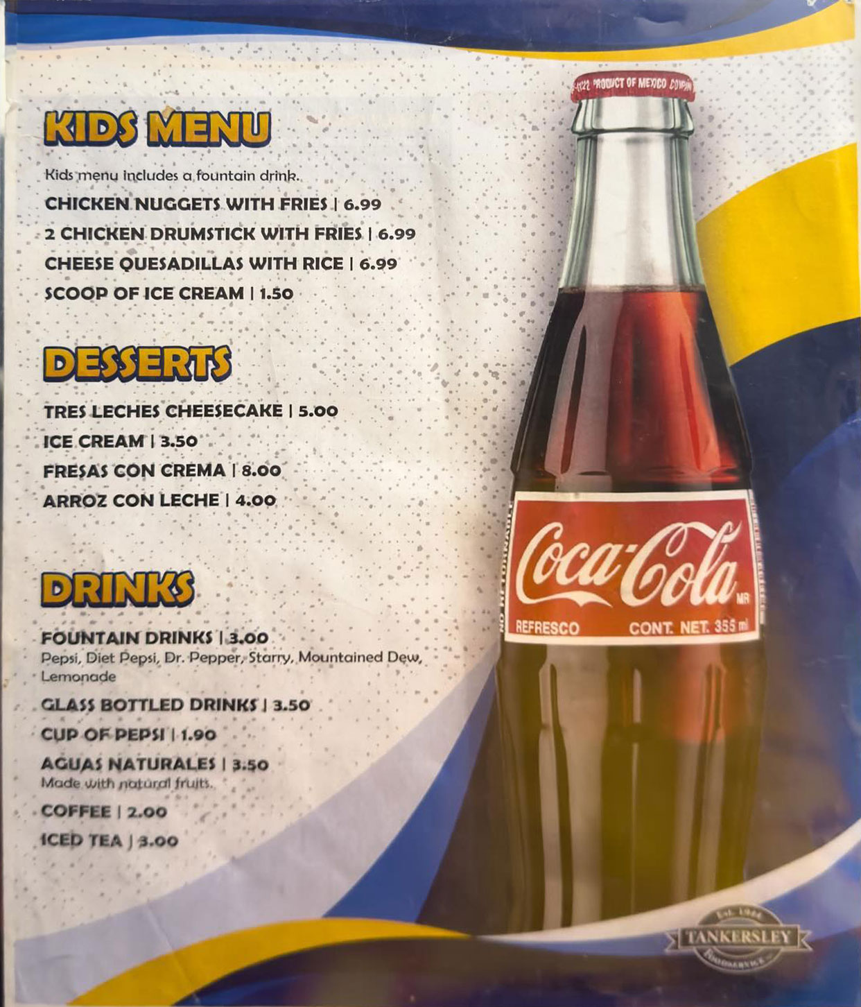 General Menu
